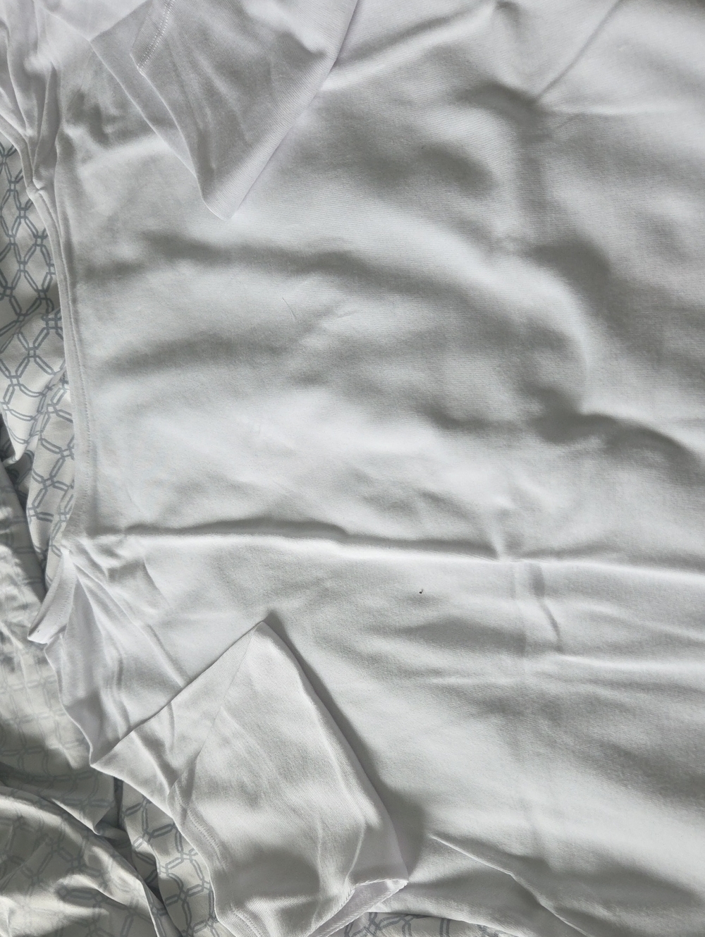 White Boat Neck T Shirt